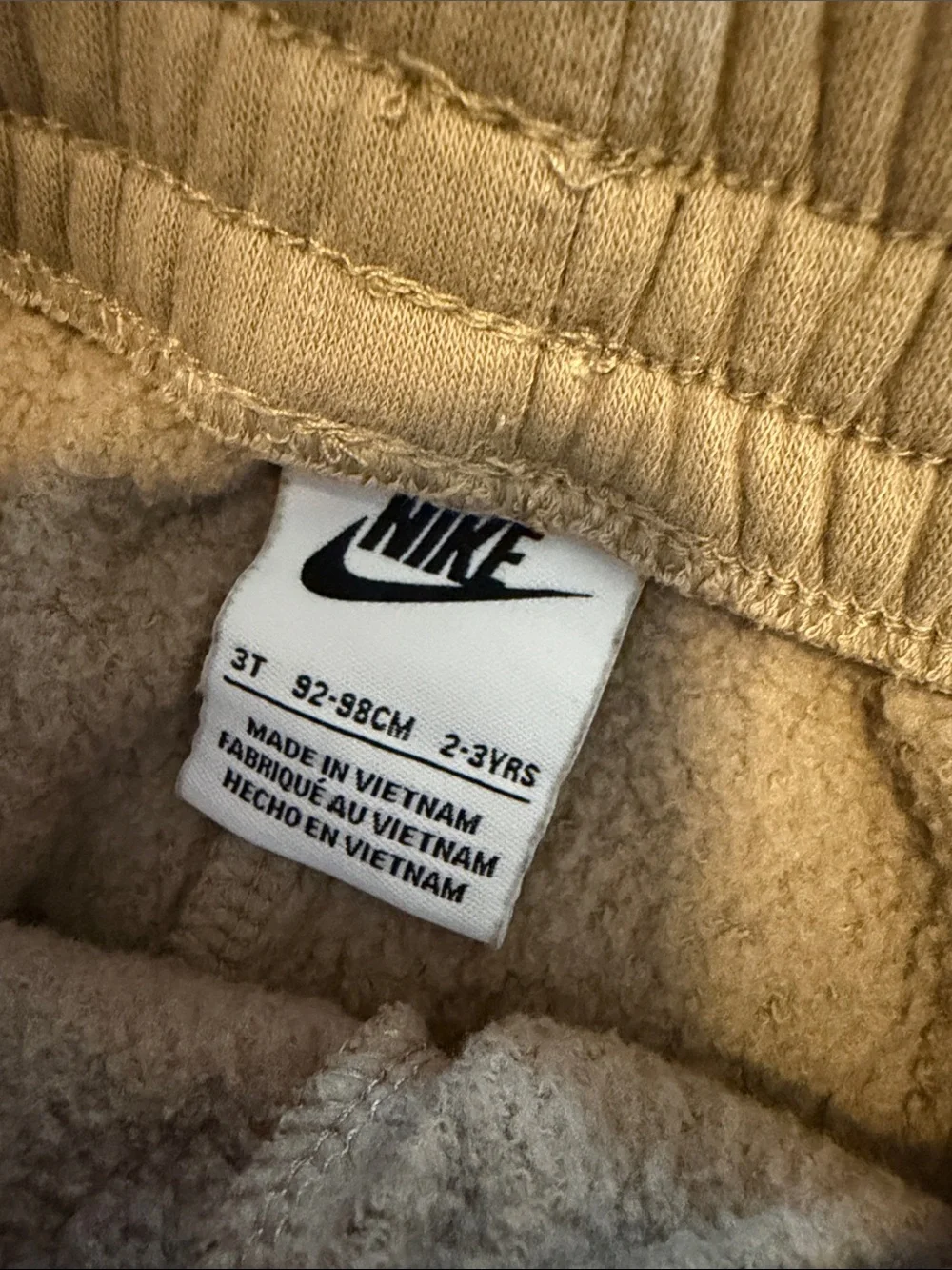 Nike Kids Tan Joggers 3T